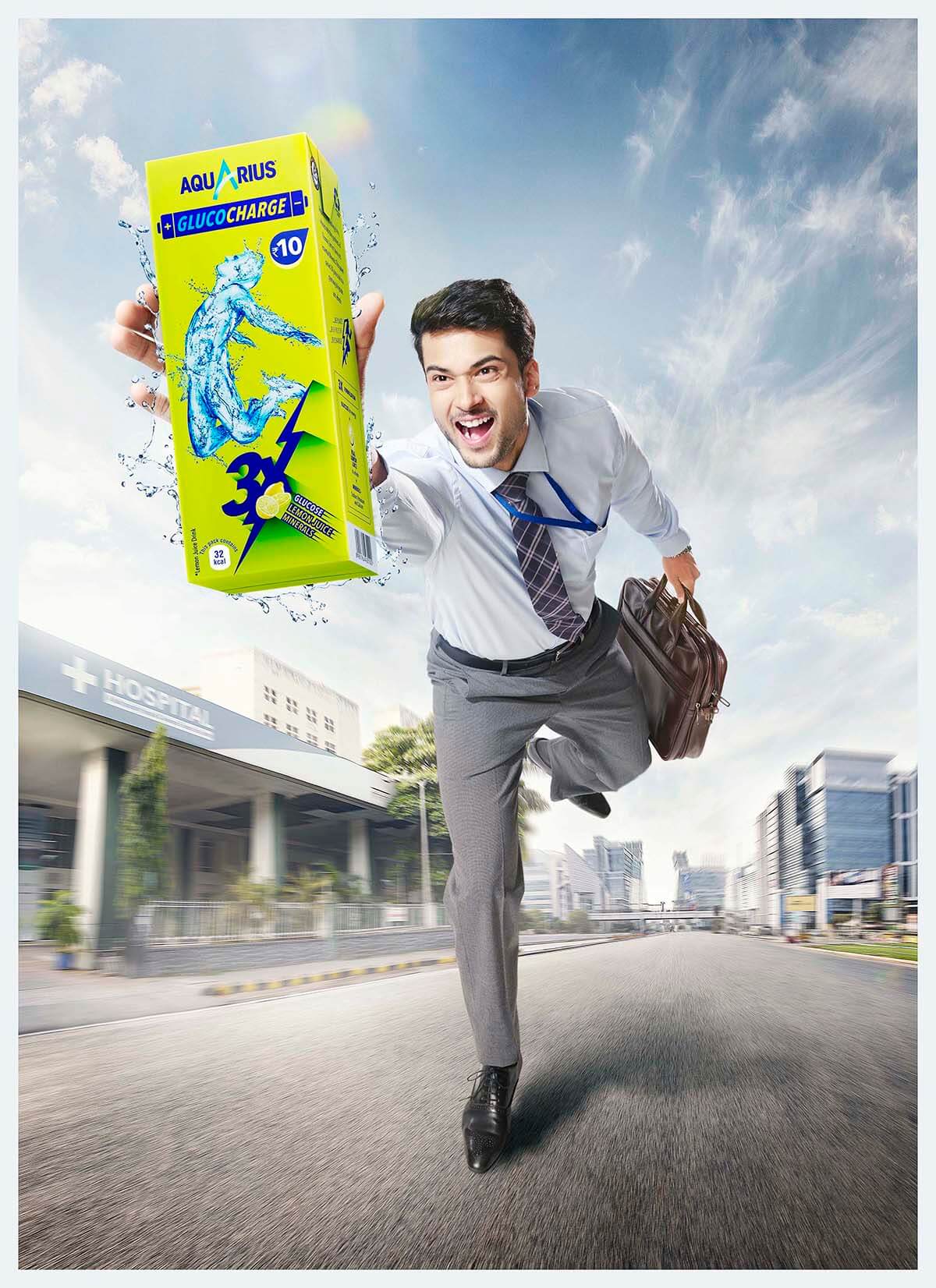 Advertising campaign shoot for Aquarius Energy Drink ...